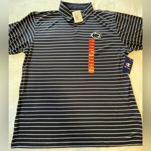 NWT Penn State Polo, Navy Striped Men’s XL Champion Brand